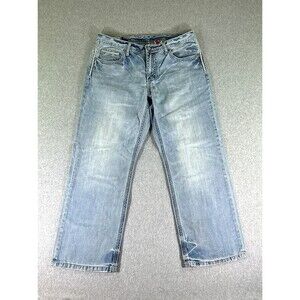 John B Stetson Mens Jeans Blue Tag Size 38x30 (36x29) Straight Denim